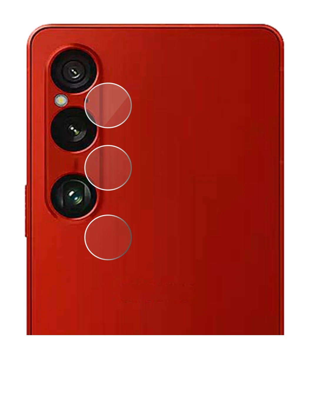 Image of the device Sony Xperia 1 VI (ONLY Camera Lens) with a wide variety of screen protectors.