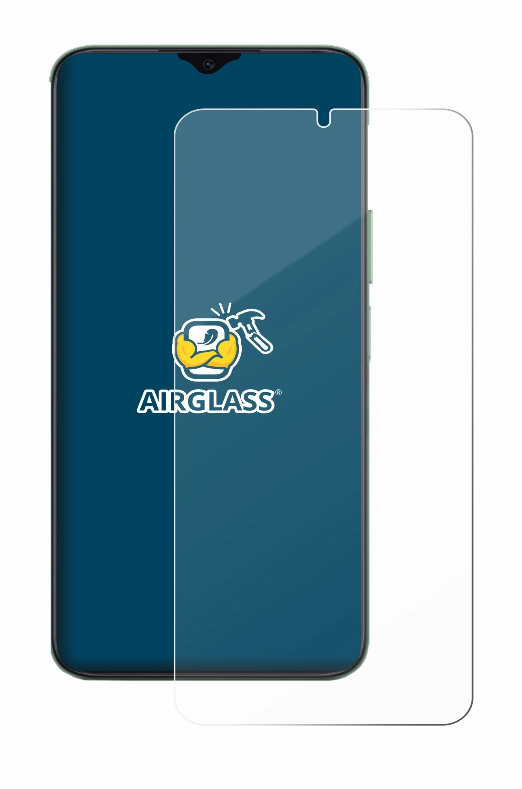 Image of the device Honor X6b with a wide variety of screen protectors.