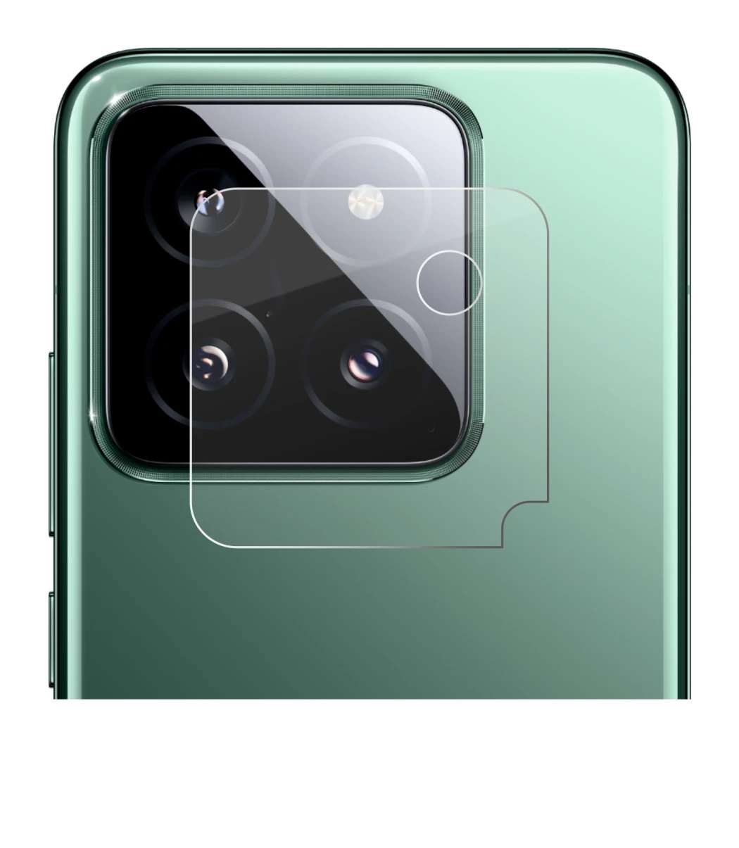 Image of the device Xiaomi 14 (ONLY Camera Lens) with a wide variety of screen protectors.