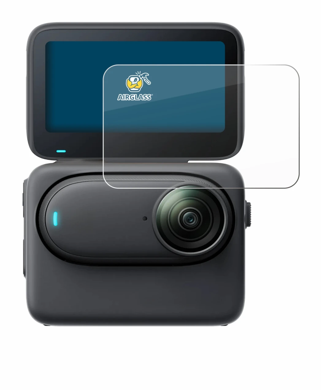Image of the device Insta360 Go 3S with a wide variety of screen protectors.