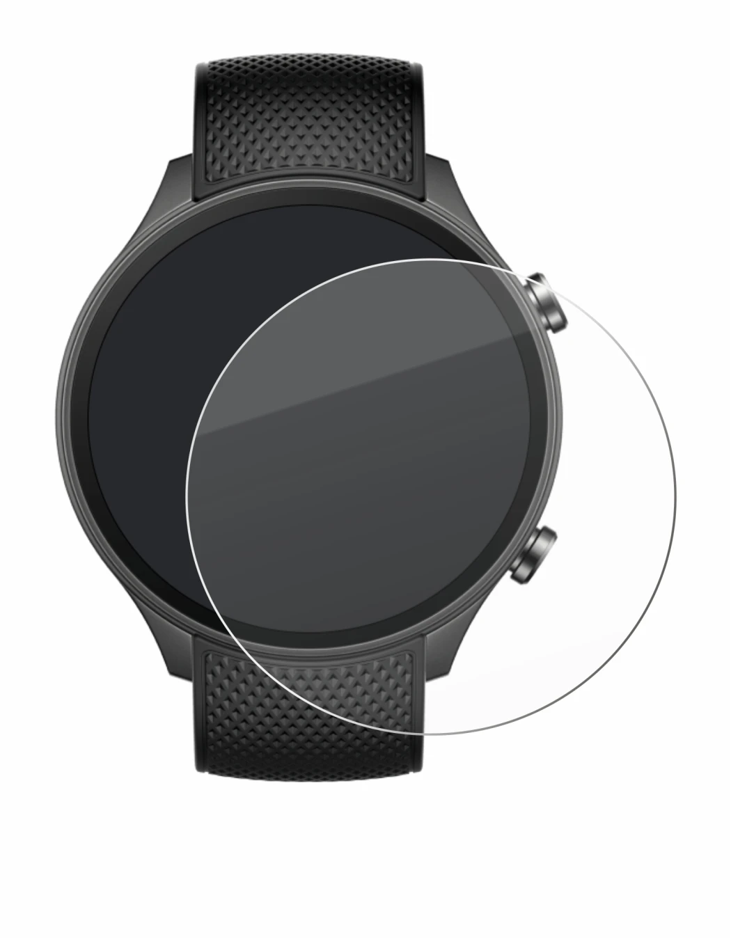 Image of the device OnePlus watch 2R with a wide variety of screen protectors.