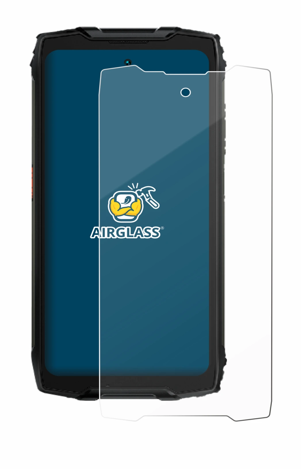 Image of the device Blackview BV9300 Pro with a wide variety of screen protectors.
