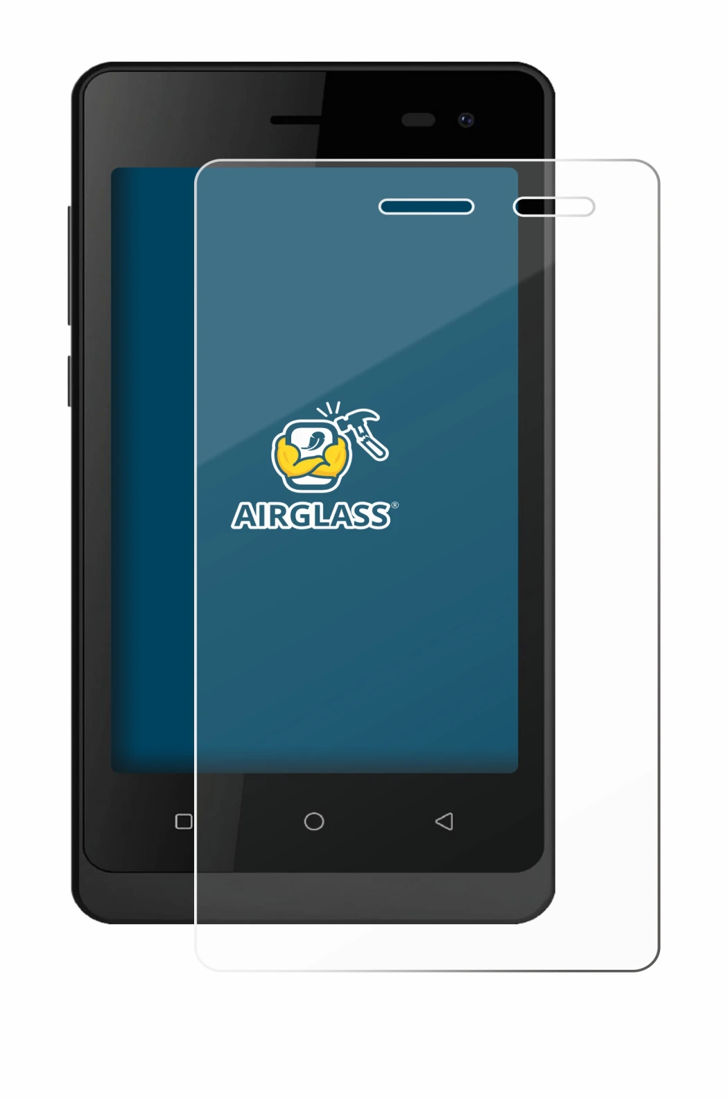 Image of the device Logicom Wave 2 with a wide variety of screen protectors.