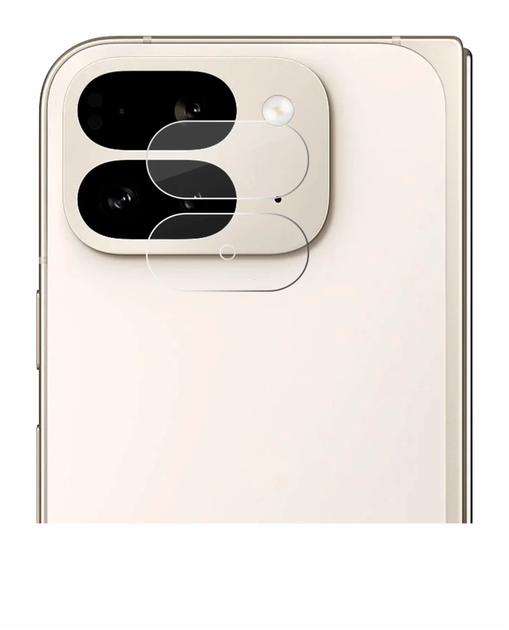 Image of the device Google Pixel 9 Pro Fold (ONLY Camera Lens) with a wide variety of screen protectors.