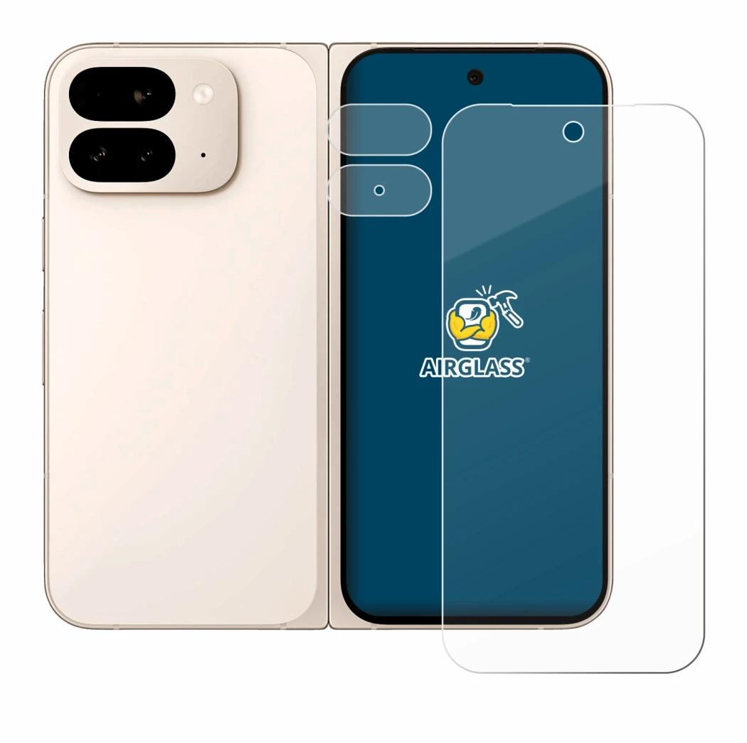 Image of the device Google Pixel 9 Pro Fold (Front+Camera) with a wide variety of screen protectors.