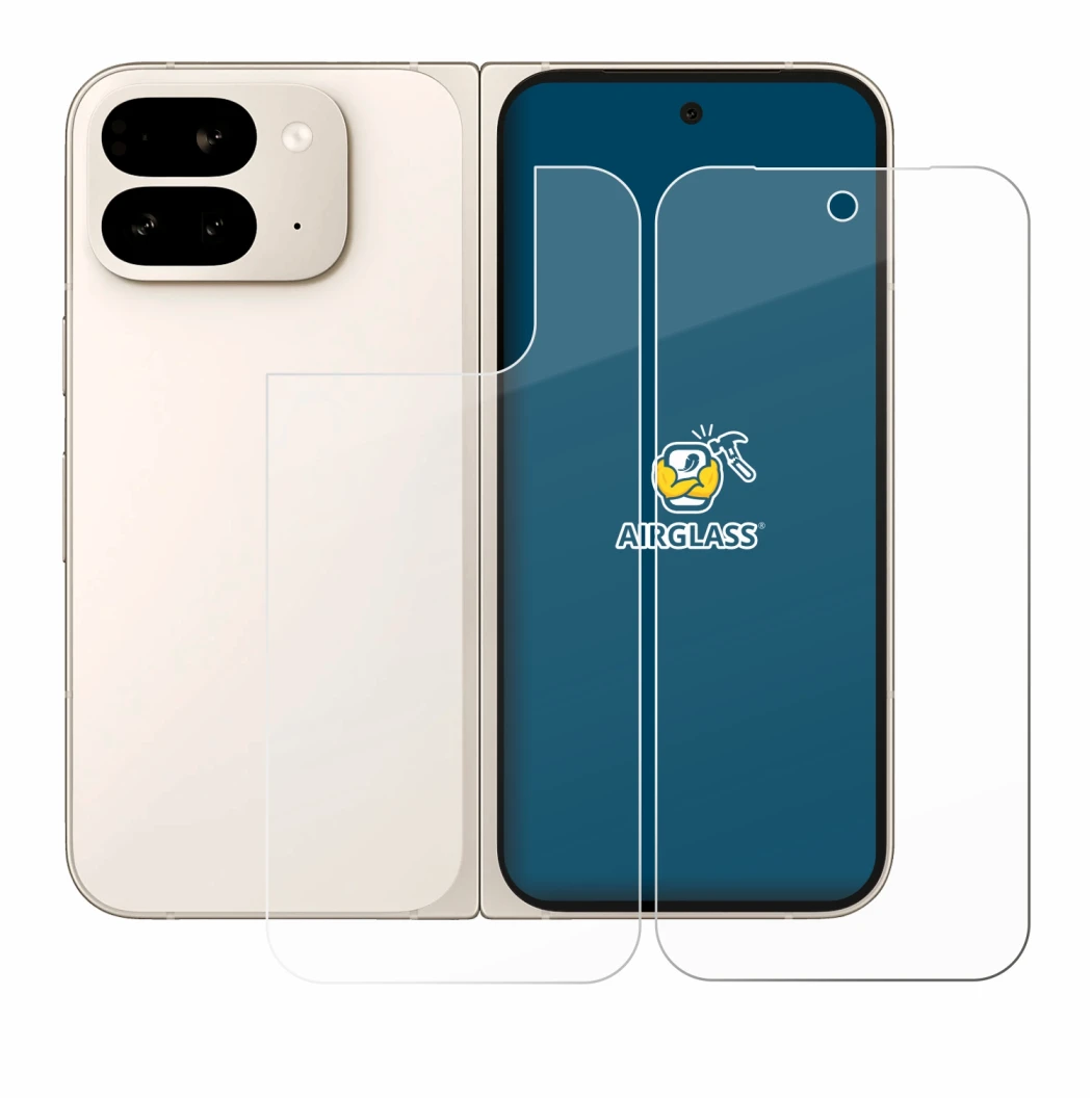 Image of the device Google Pixel 9 Pro Fold (Front+Back) with a wide variety of screen protectors.