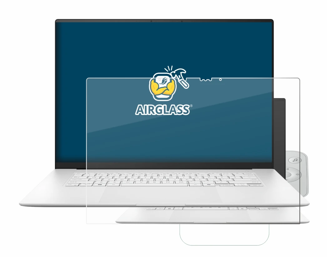 Image of the device ASUS ZenBook S 16 with a wide variety of screen protectors.