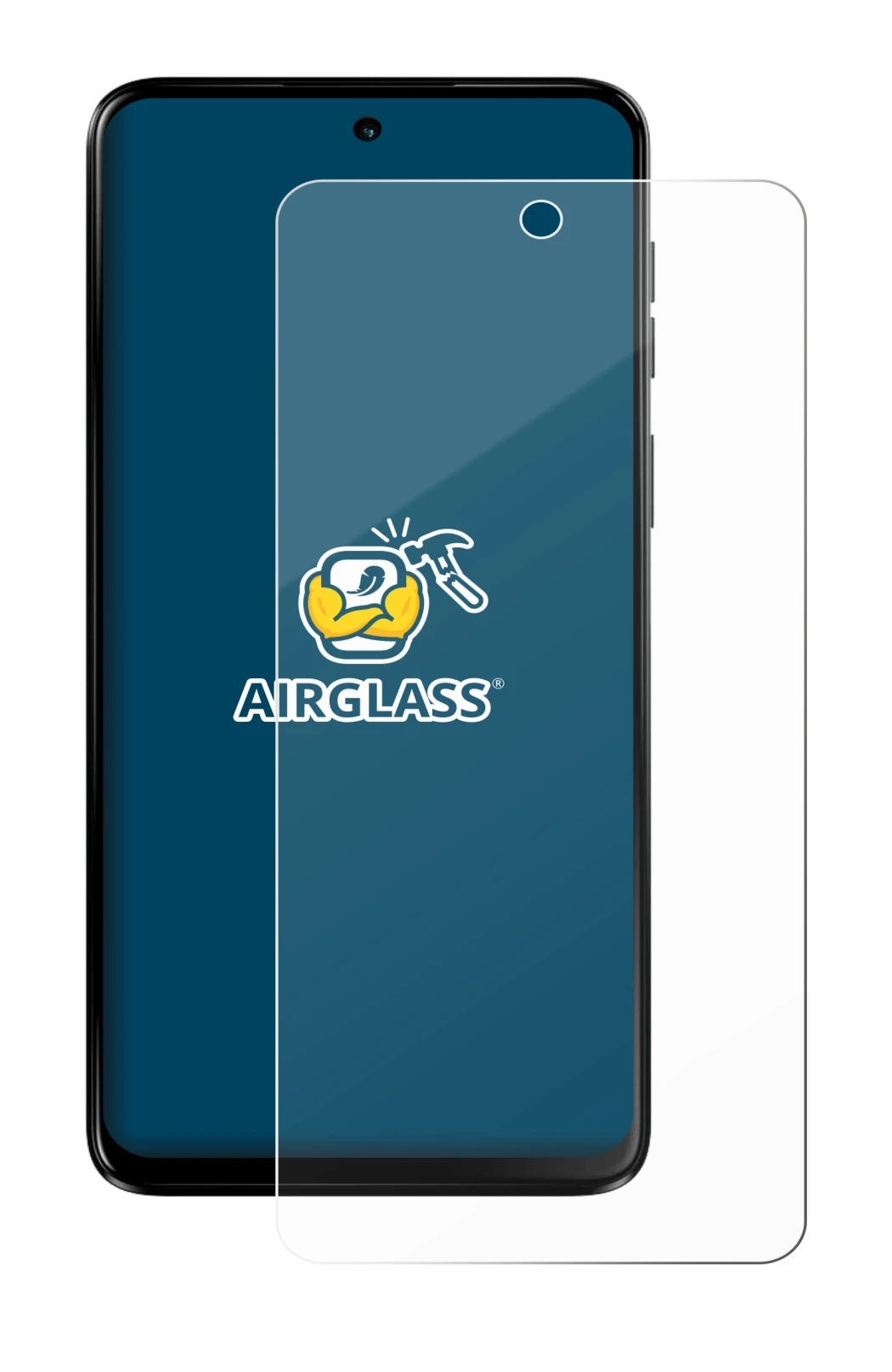 Image of the device Motorola Moto G55 with a wide variety of screen protectors.