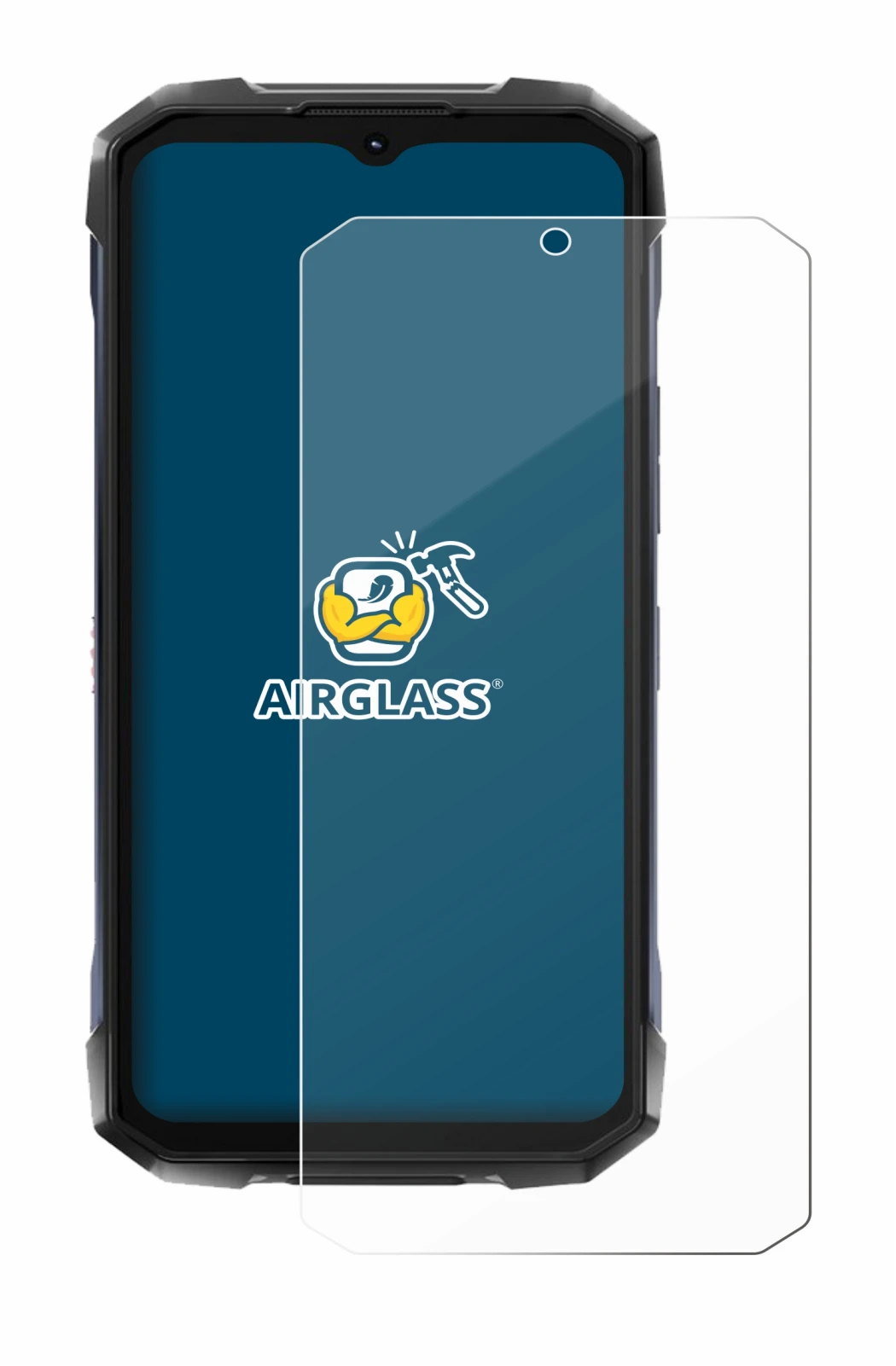 Image of the device Hotwav Hyper 7 Pro with a wide variety of screen protectors.
