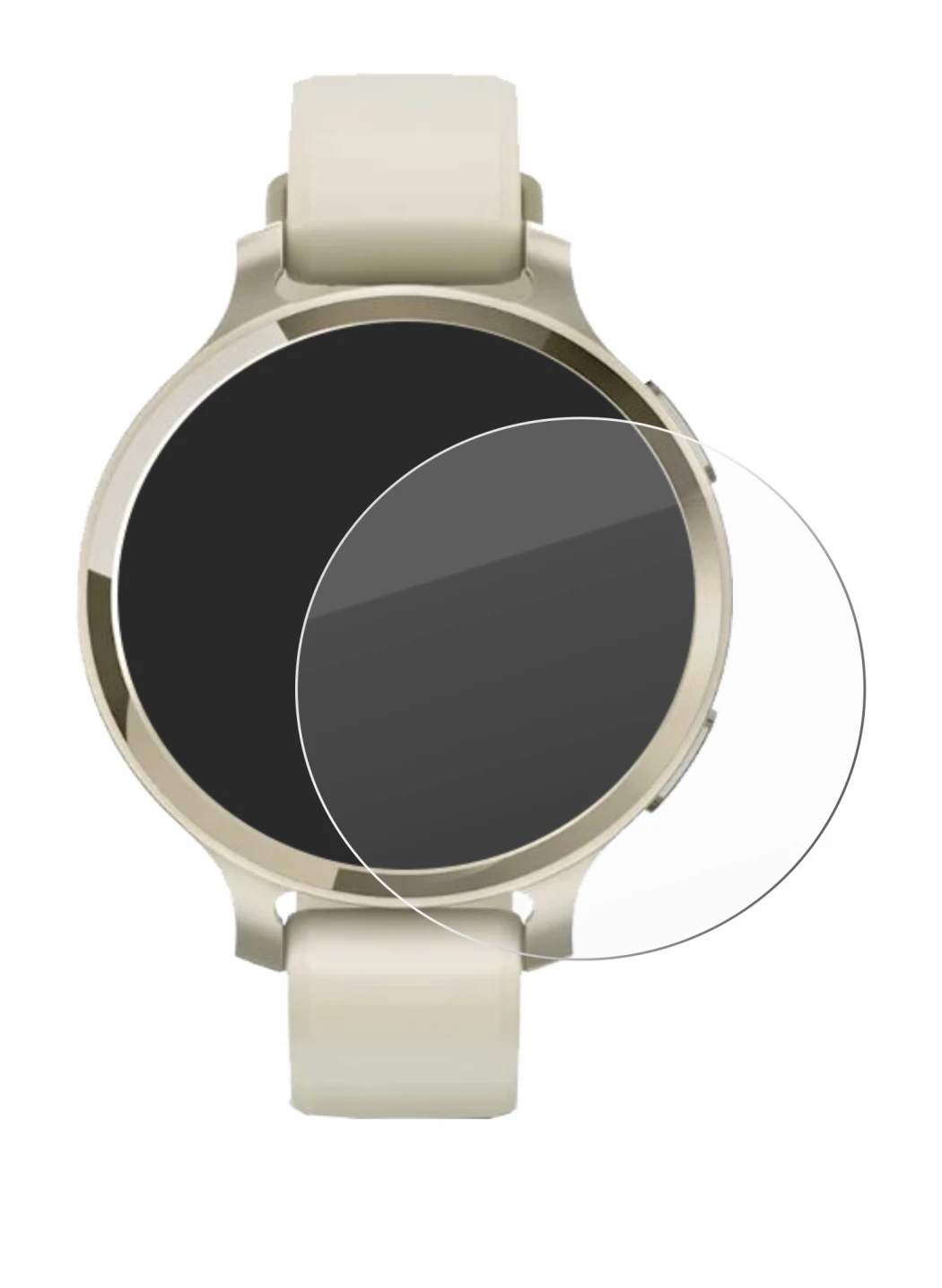 Image of the device Garmin Lily 2 Active with a wide variety of screen protectors.