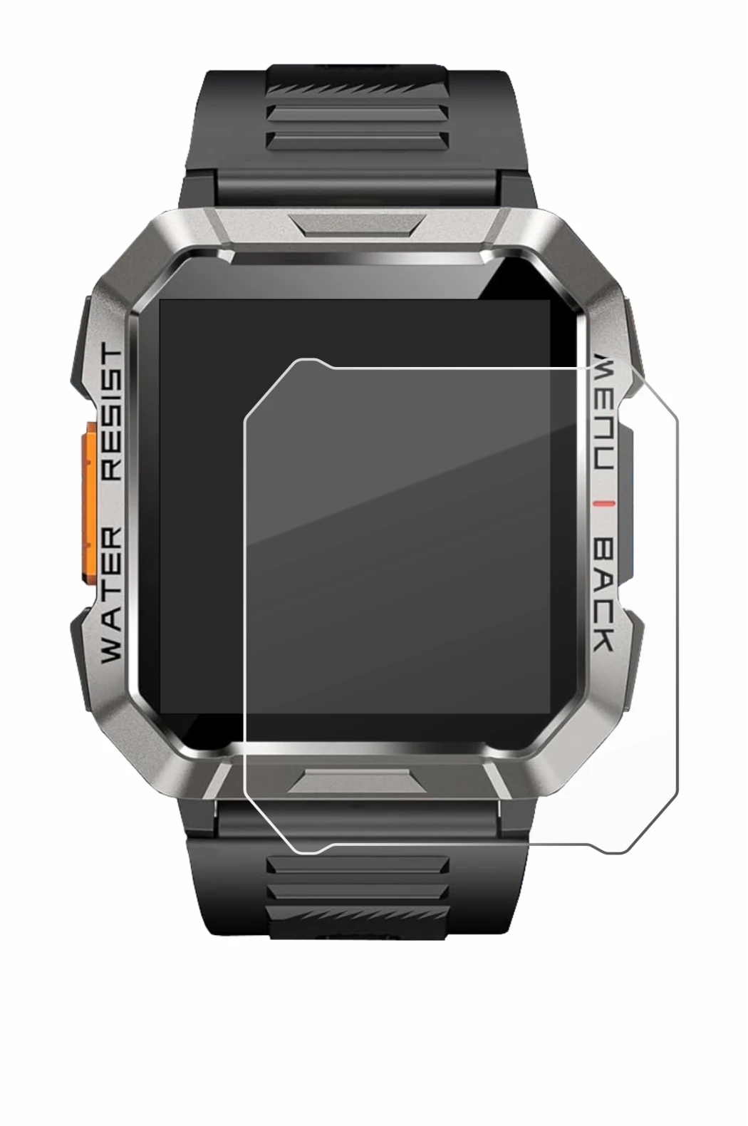 Image of the device Baolubao W60 with a wide variety of screen protectors.