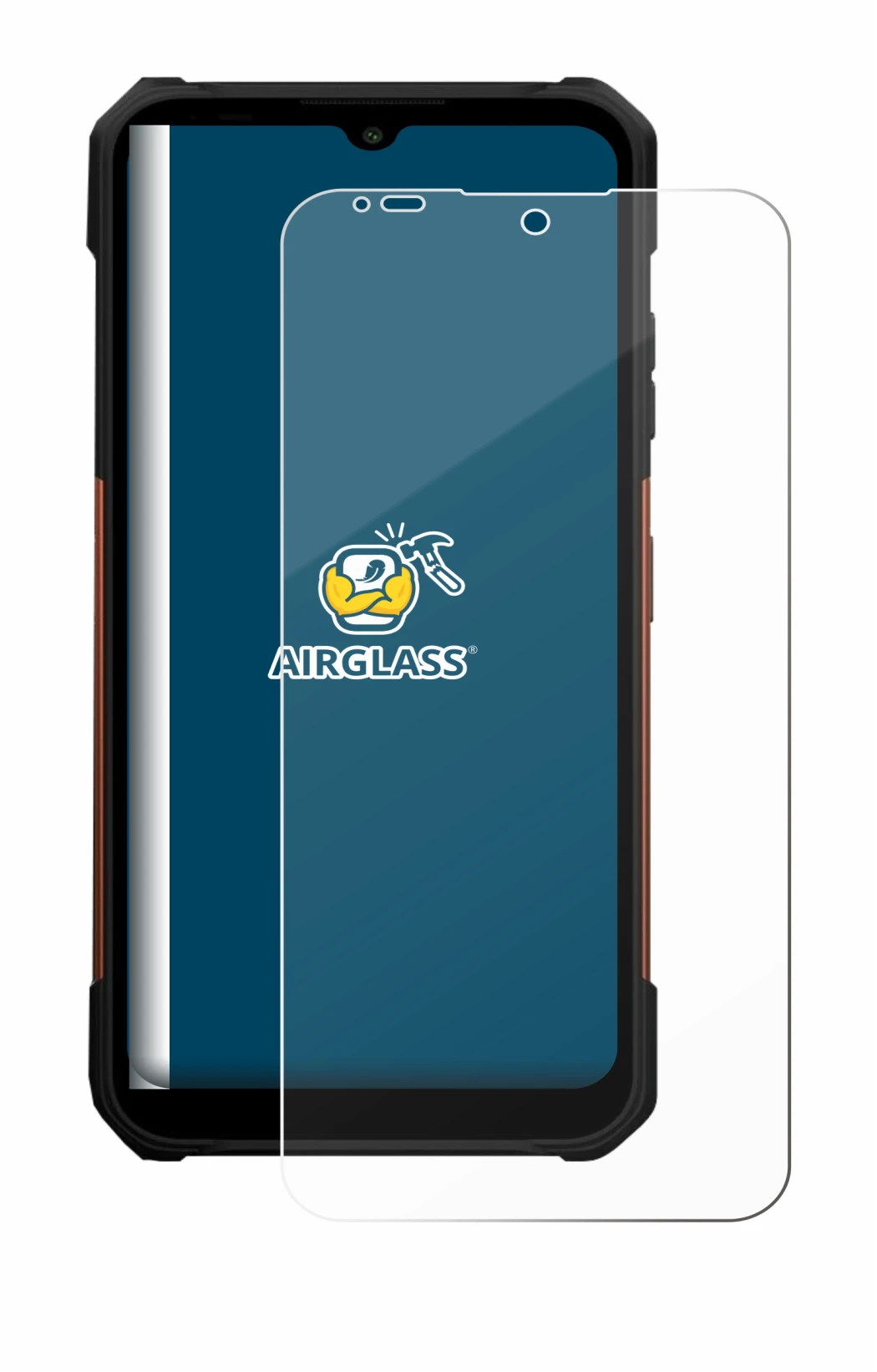 Image of the device myPhone Hammer Construction 2 Thermal 5G with a wide variety of screen protectors.