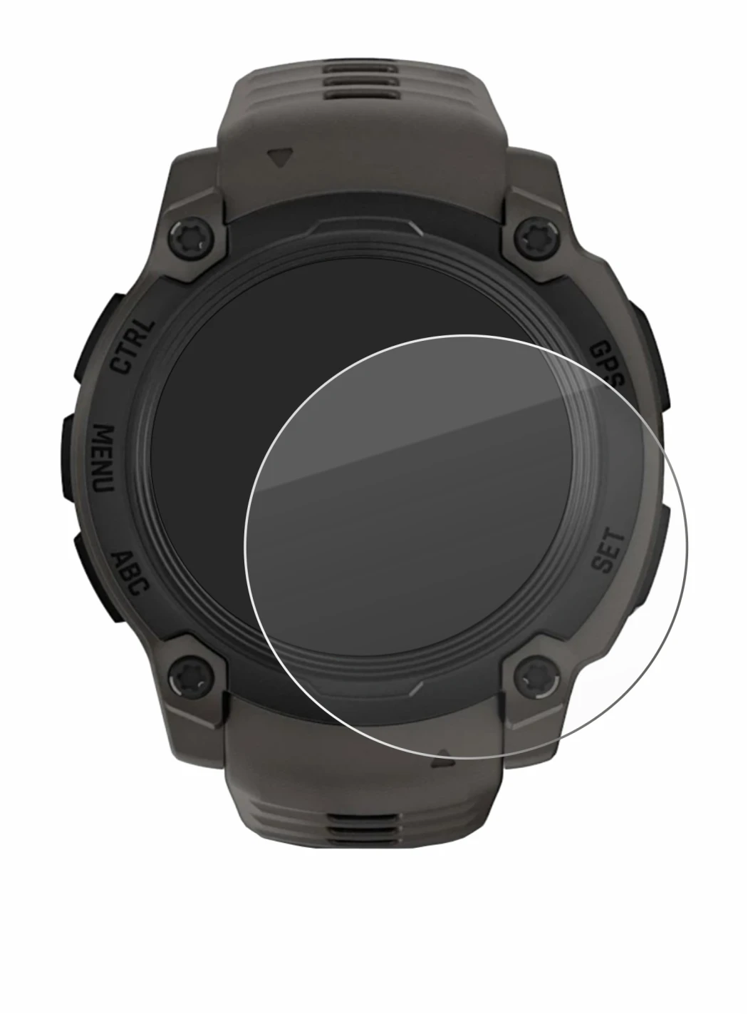 Image of the device Garmin Instinct E (40 mm) with a wide variety of screen protectors.