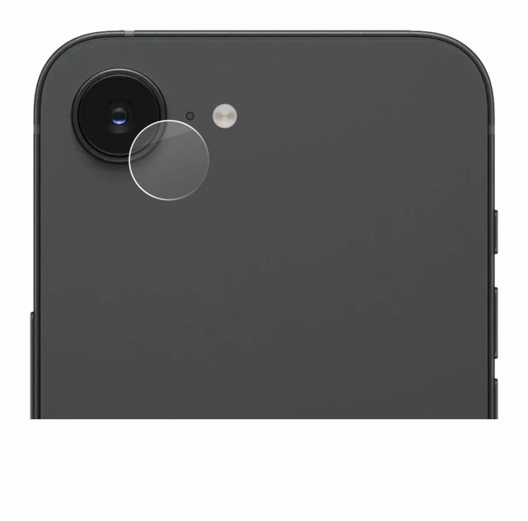 Image of the device Apple iPhone 16e (ONLY Camera Lens) with a wide variety of screen protectors.