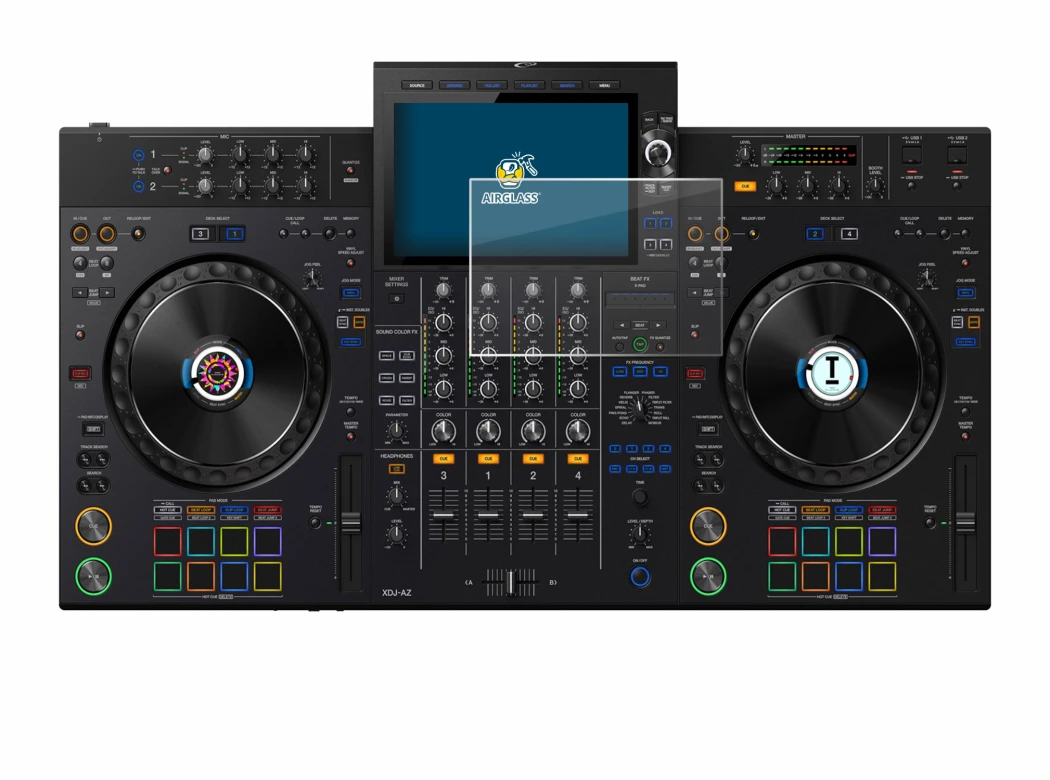 Image of the device Pioneer XDJ-AZ with a wide variety of screen protectors.