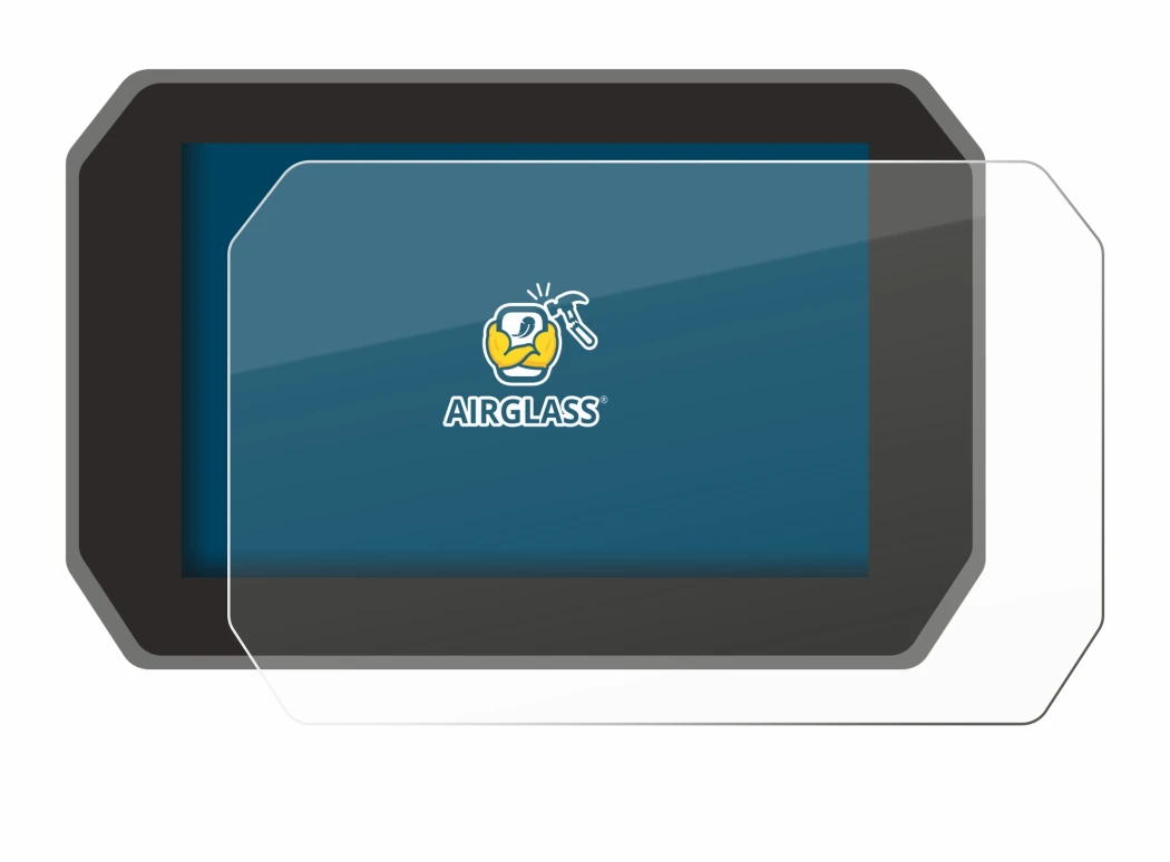 Image of the device Yamaha Tracer 9 GT+ 2025 with a wide variety of screen protectors.