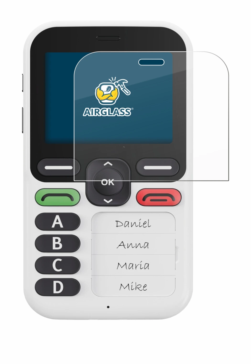 Image of the device Doro Leva X10 with a wide variety of screen protectors.