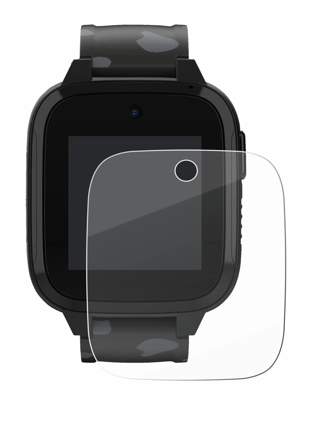 Image of the device Xplora XGO3 (2nd Gen.) with a wide variety of screen protectors.