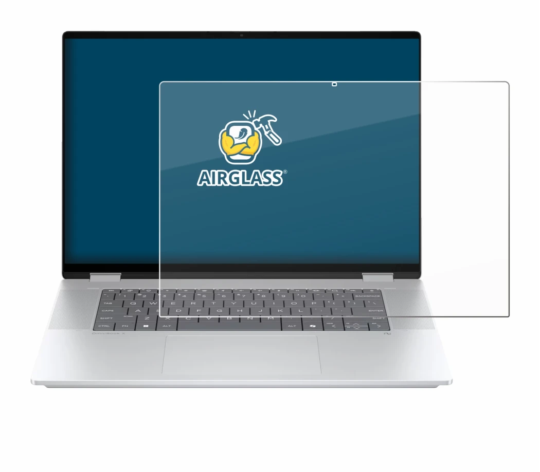 Image of the device HP OmniBook X Flip 16-aX with a wide variety of screen protectors.