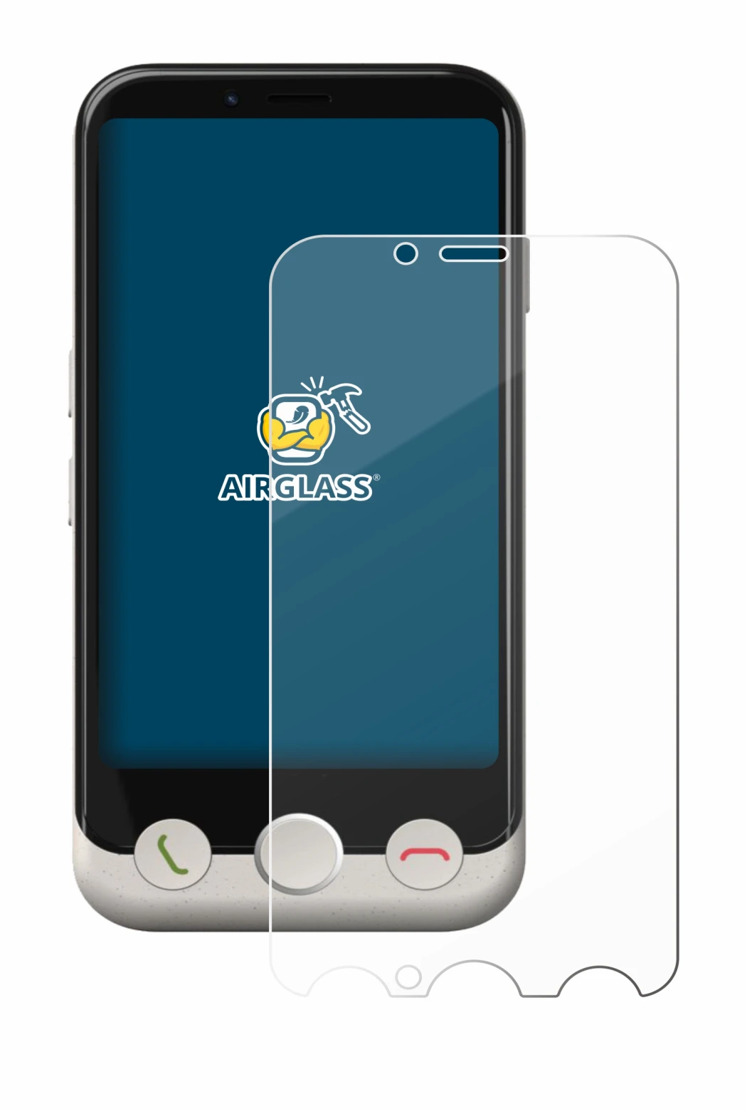 Image of the device Doro Aurora A10 with a wide variety of screen protectors.