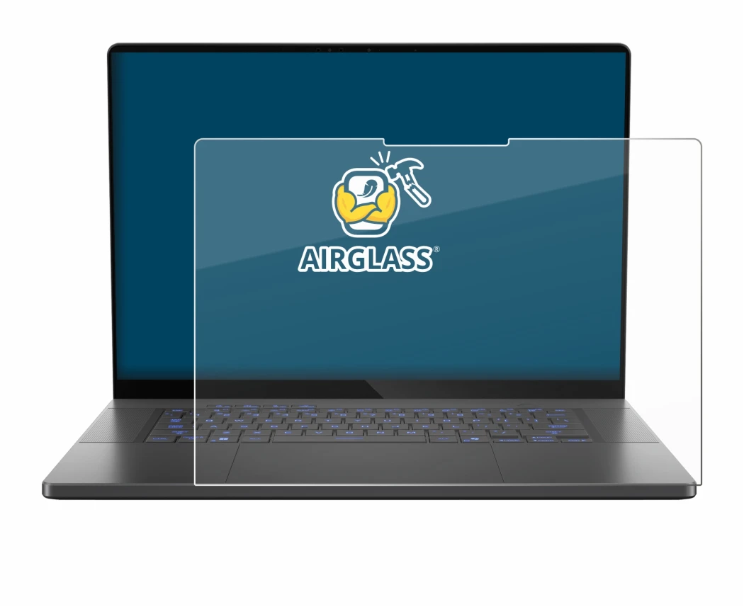 Image of the device ASUS ROG Zephyrus G16 2025 with a wide variety of screen protectors.