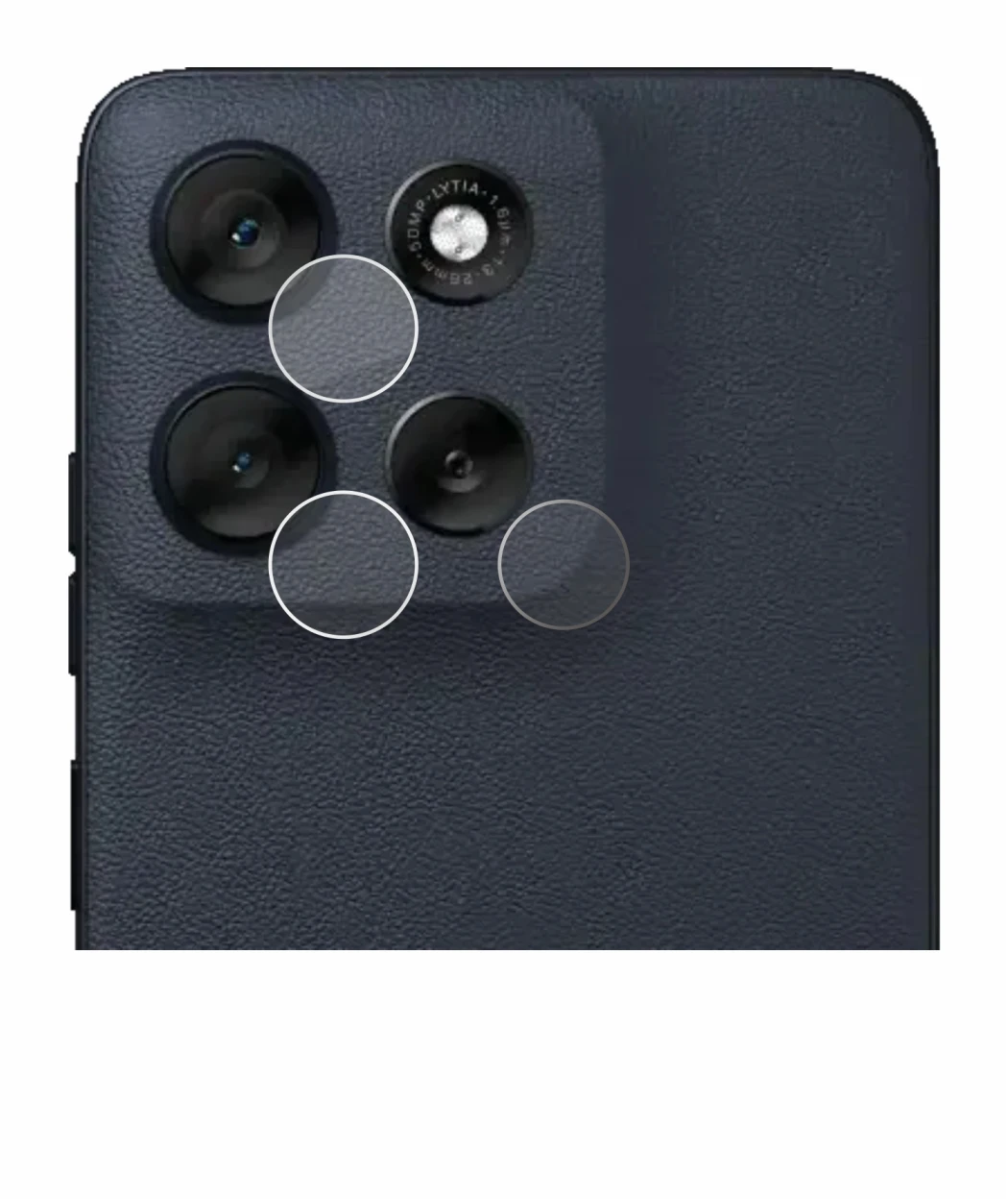 Image of the device Motorola Moto G56 (ONLY Camera Lens) with a wide variety of screen protectors.