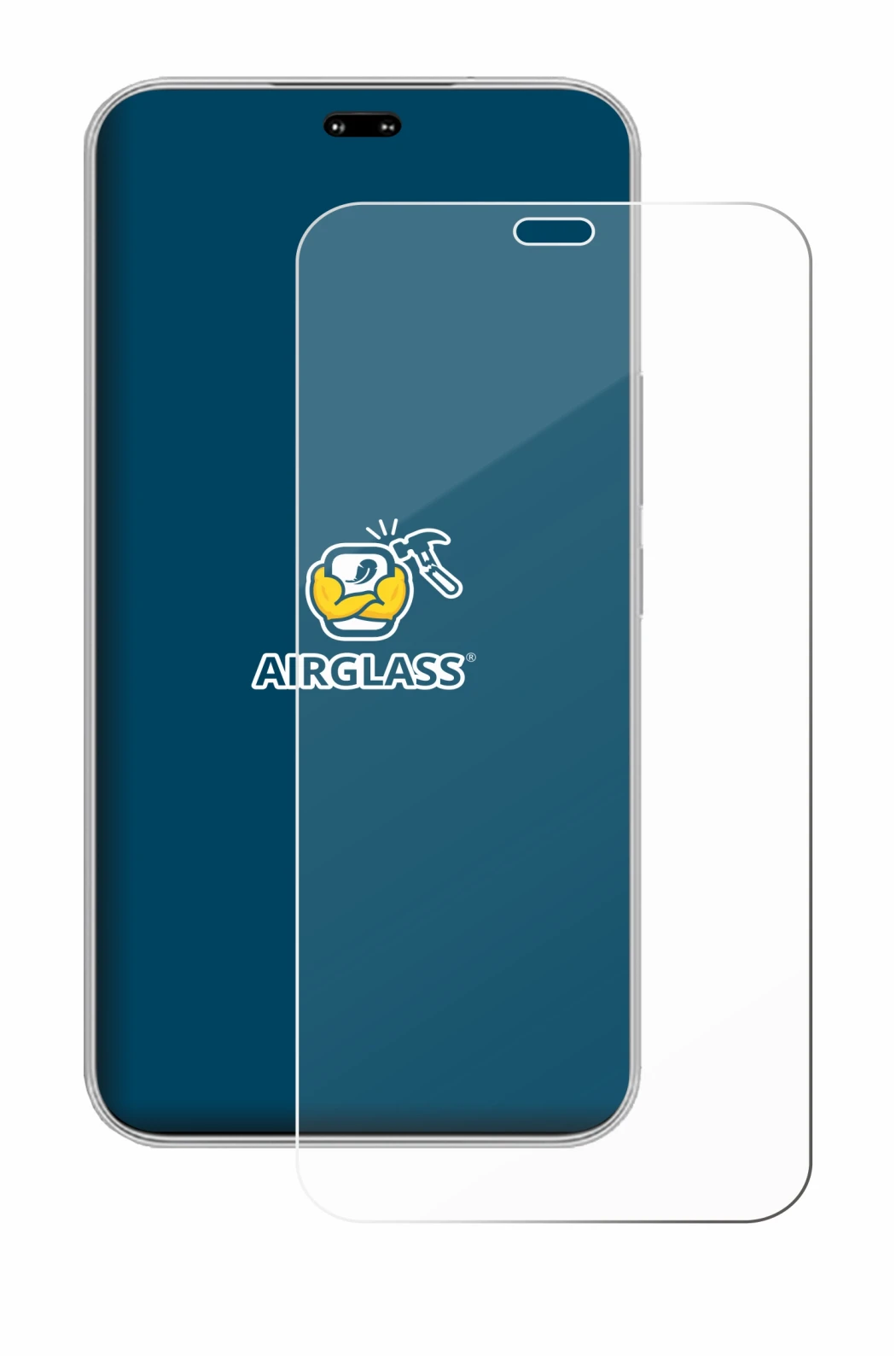 Image of the device Honor 400 Pro with a wide variety of screen protectors.