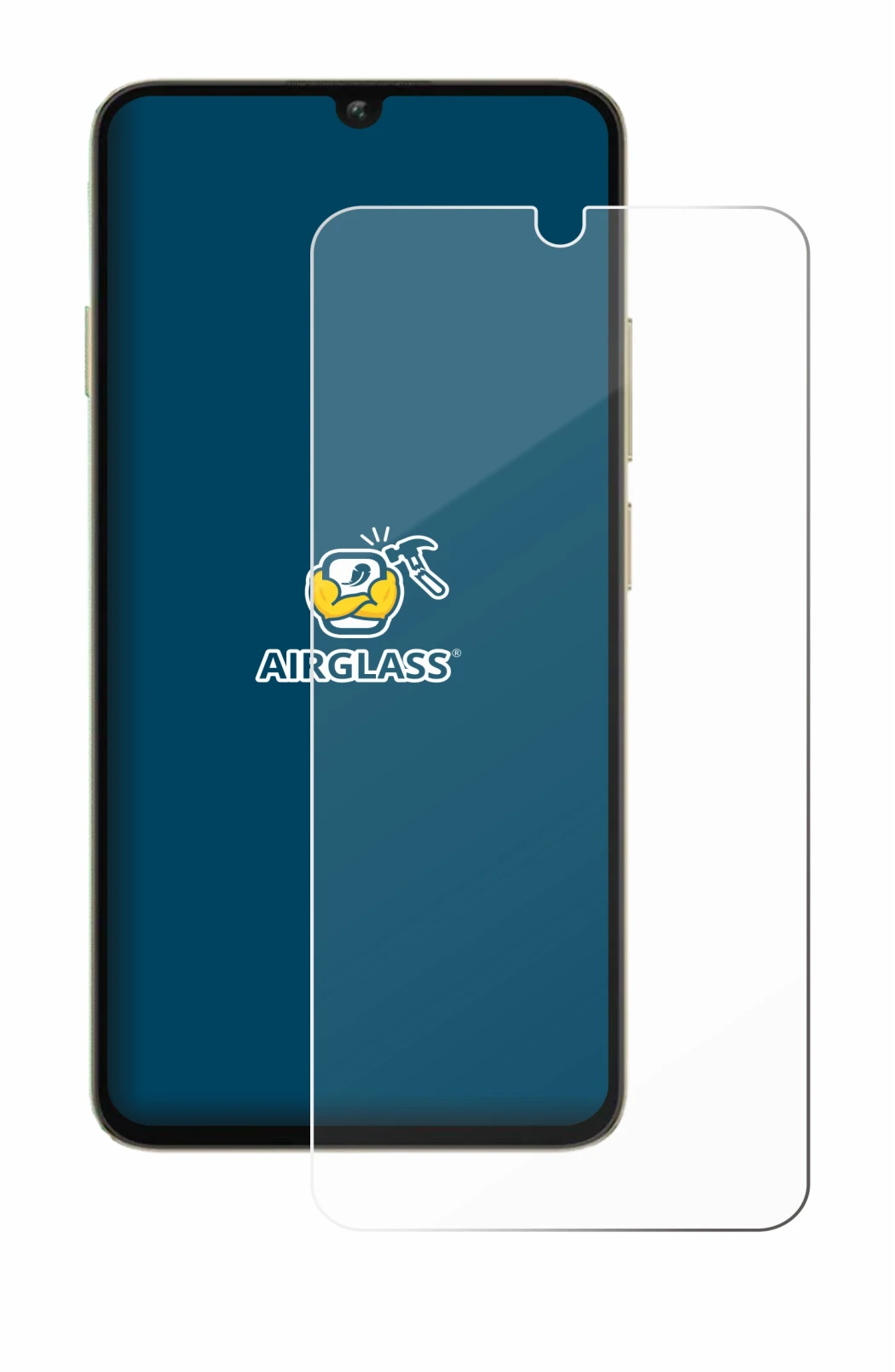 Image of the device Oukitel C59 Pro with a wide variety of screen protectors.