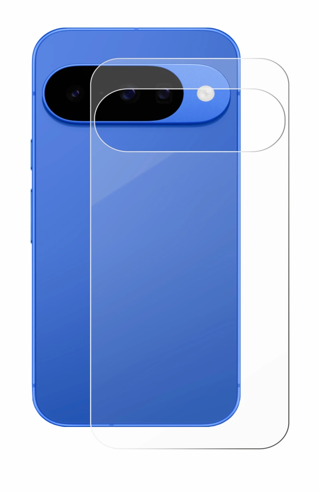Image of the device Google Pixel 10 (Back) with a wide variety of screen protectors.