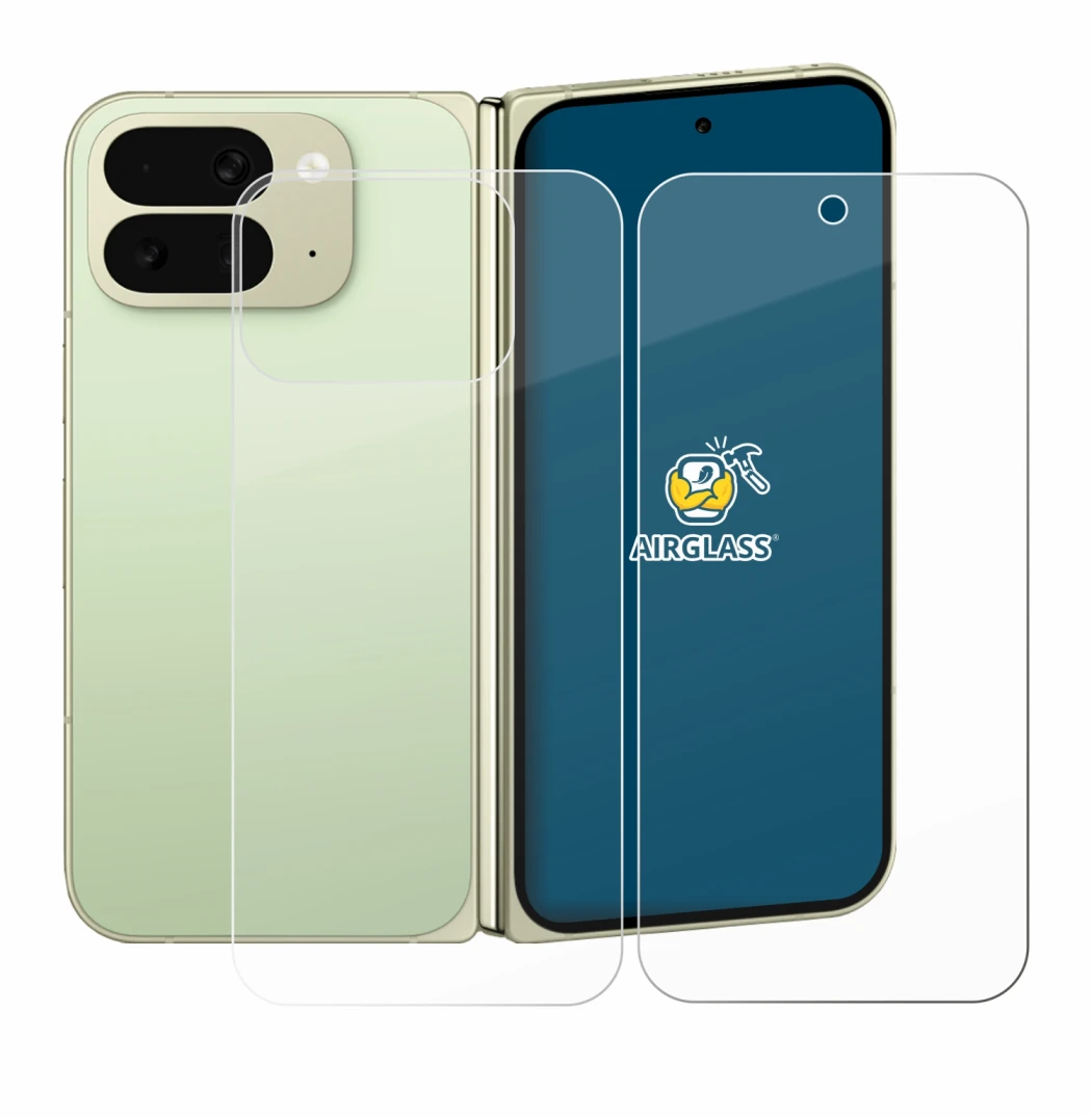 Image of the device Google Pixel 10 Pro Fold (Front+Back) with a wide variety of screen protectors.