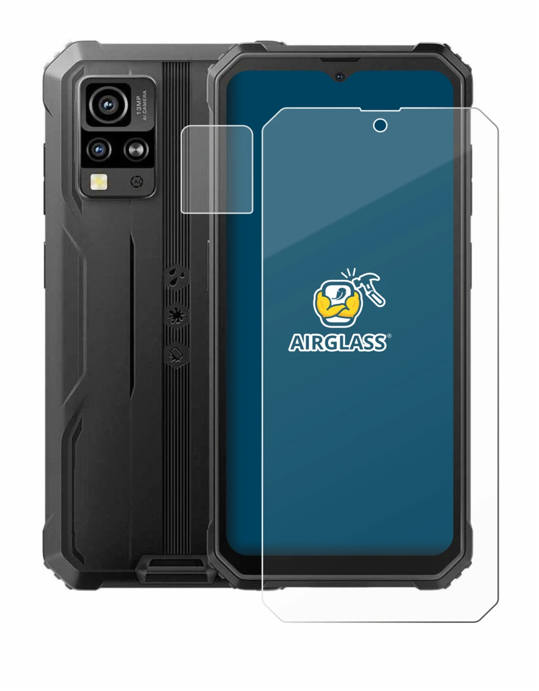 Image of the device Blackview BV4800 (Front+Camera) with a wide variety of screen protectors.