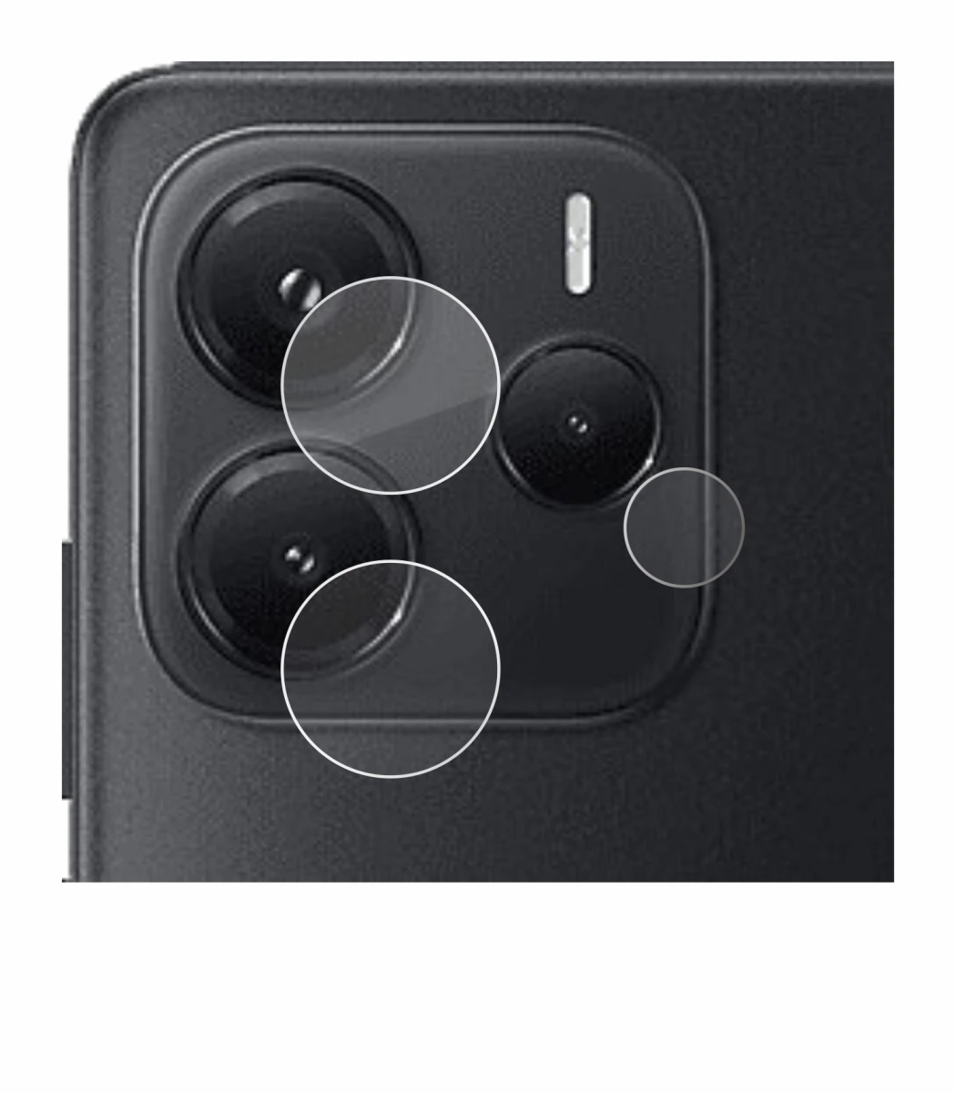 Image of the device Xiaomi Redmi Note 14 4G (ONLY Camera Lens) with a wide variety of screen protectors.