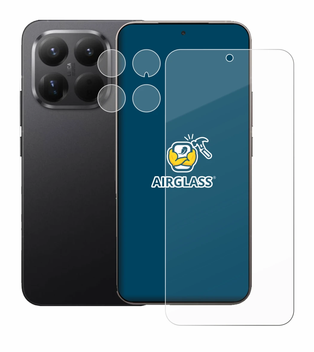 Image of the device Xiaomi 15T Pro (Front+Camera) with a wide variety of screen protectors.