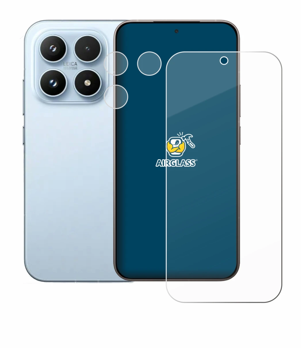 Image of the device Xiaomi 17 (Front+Camera) with a wide variety of screen protectors.