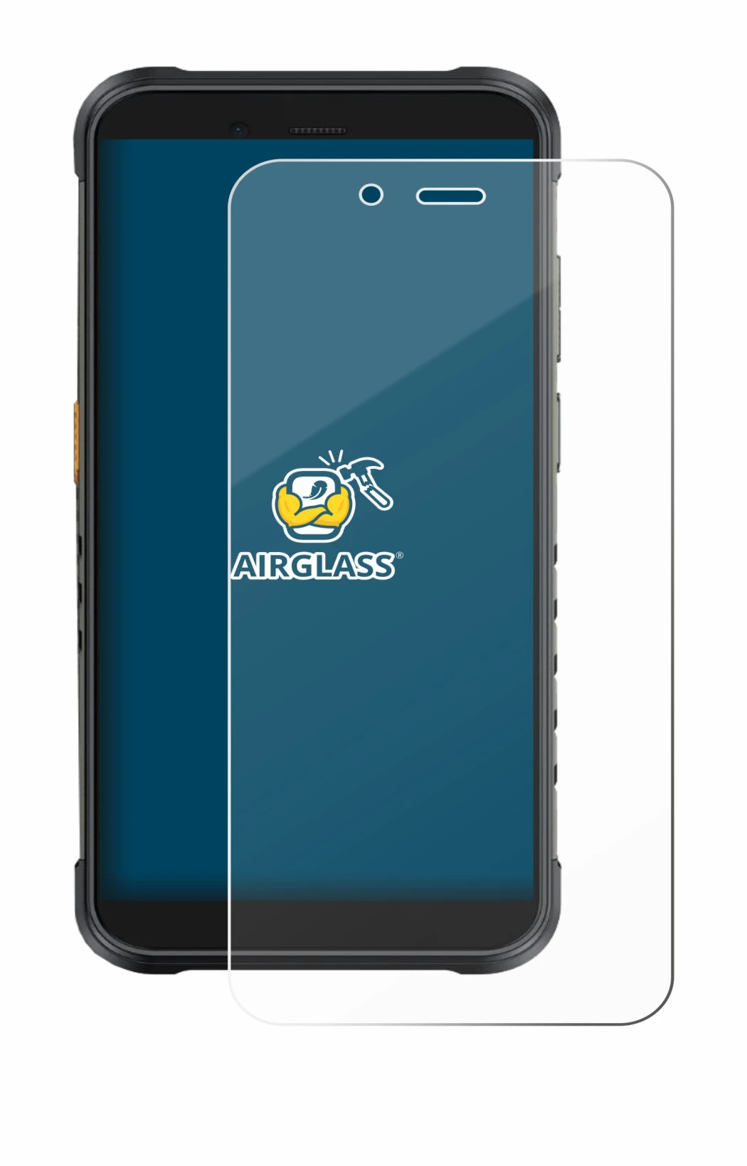 Image of the device Ulefone RugKing with a wide variety of screen protectors.