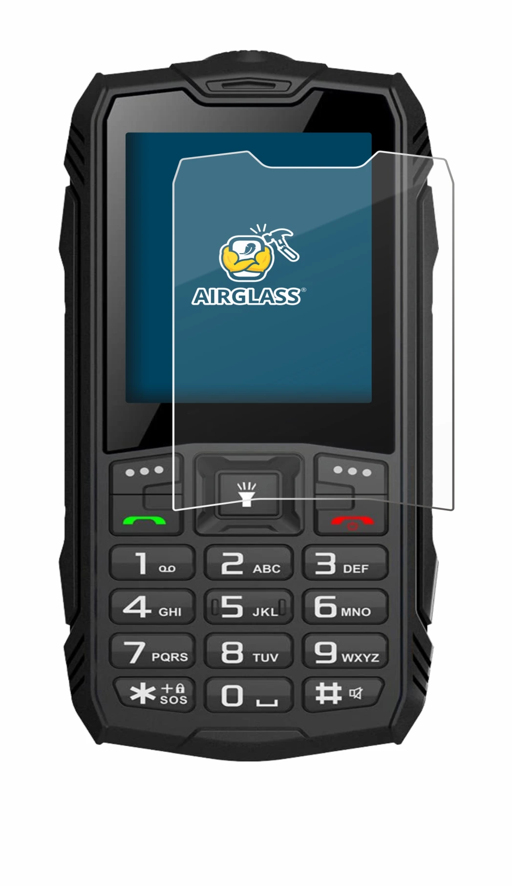 Image of the device Hammer Rock with a wide variety of screen protectors.
