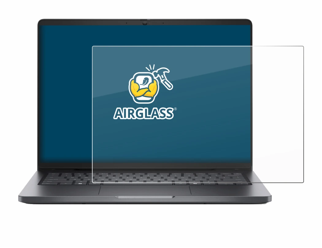 Image of the device Dell Pro 14 with a wide variety of screen protectors.