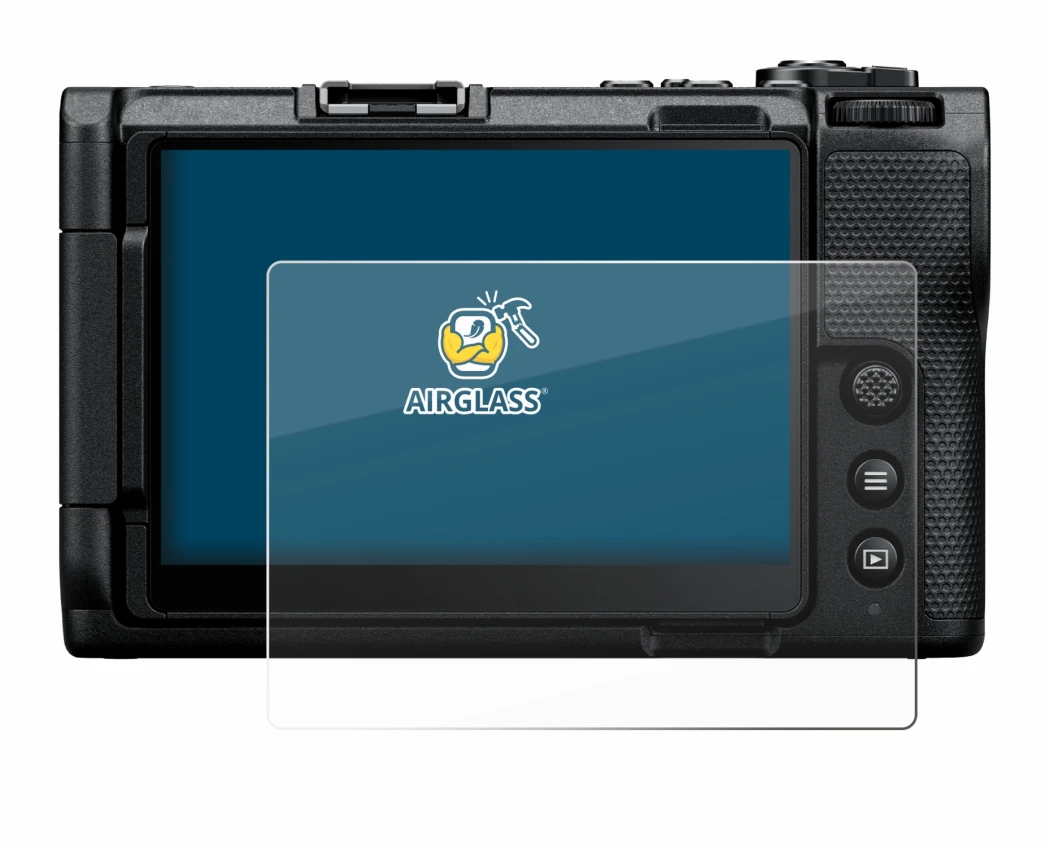 Image of the device Nikon ZR with a wide variety of screen protectors.