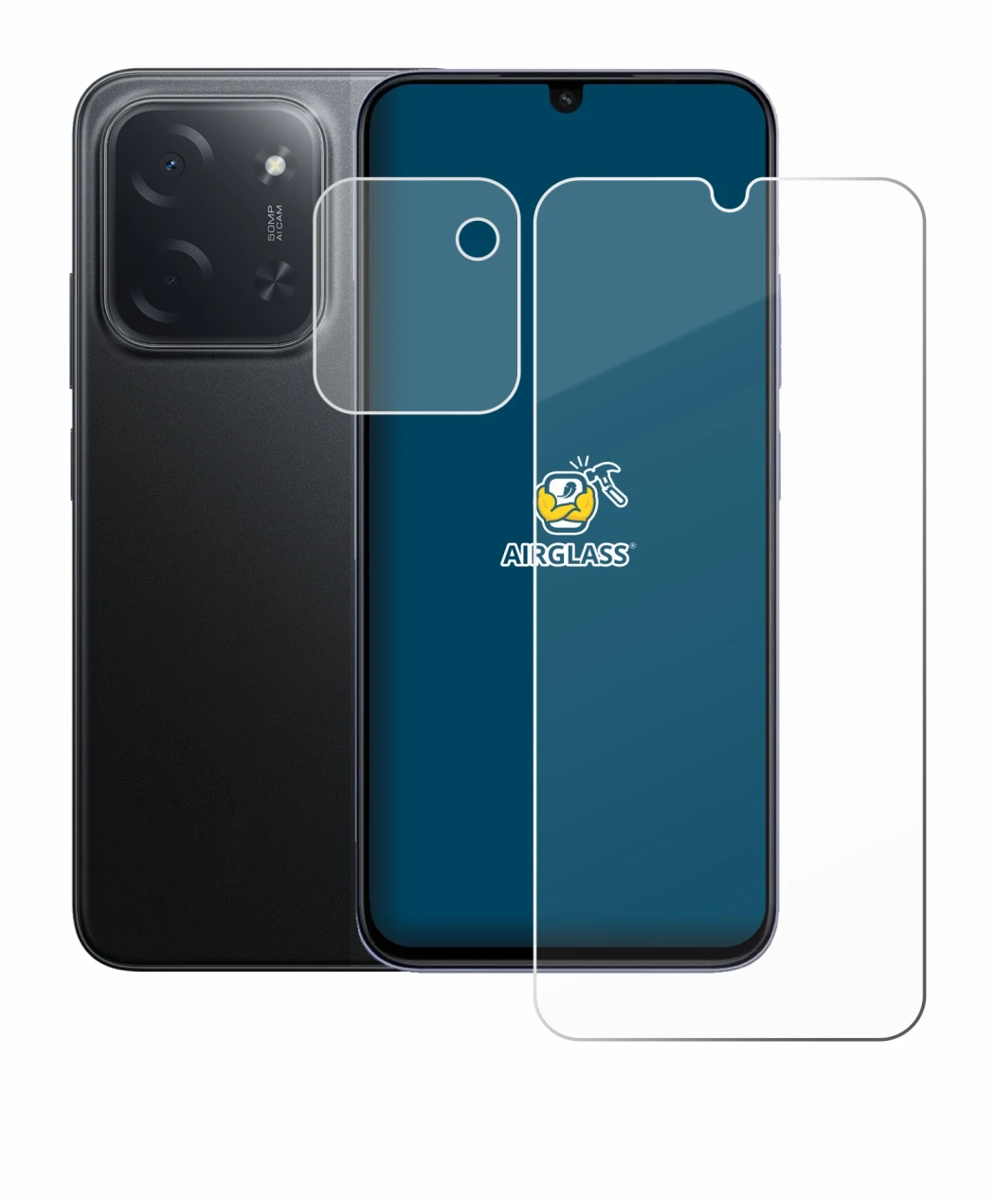 Image of the device Xiaomi Poco C85 (Front+Camera) with a wide variety of screen protectors.
