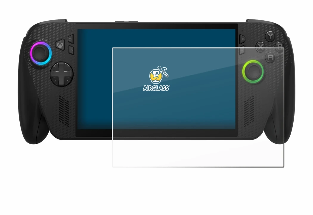 Image of the device ASUS ROG Ally X 2025 with a wide variety of screen protectors.