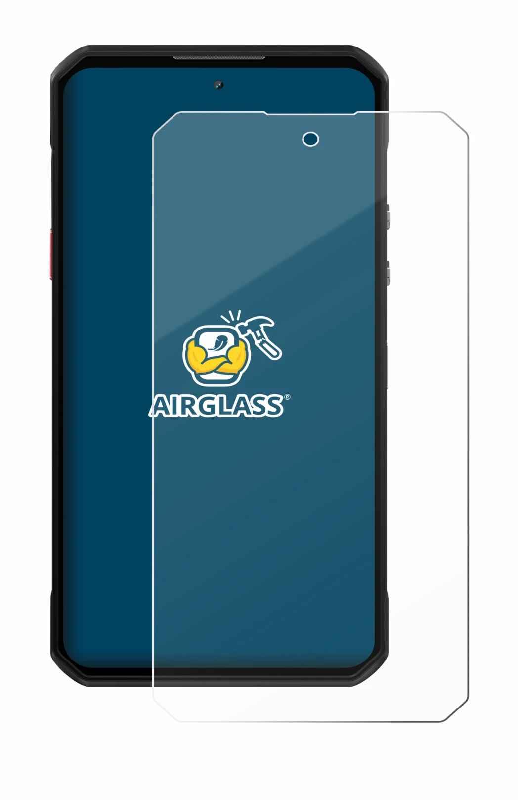 Image of the device Oukitel WP60 with a wide variety of screen protectors.