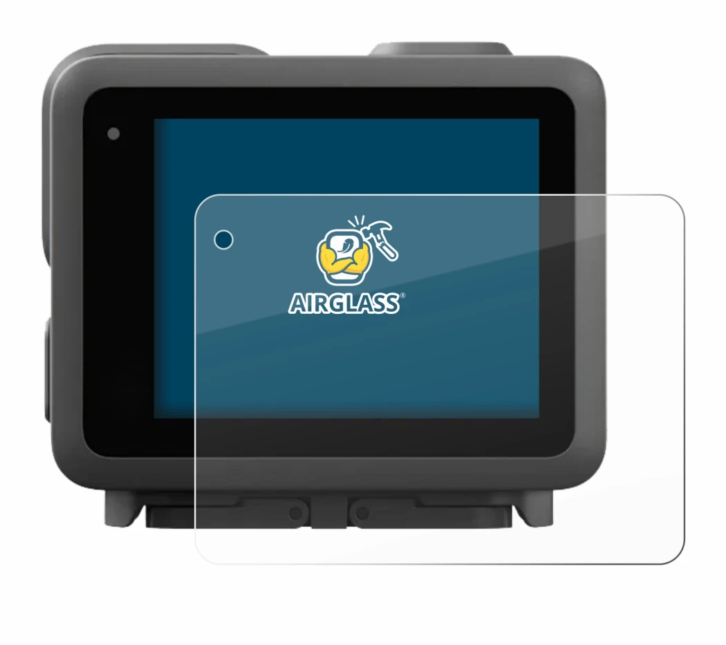 Image of the device GoPro Lit Hero with a wide variety of screen protectors.