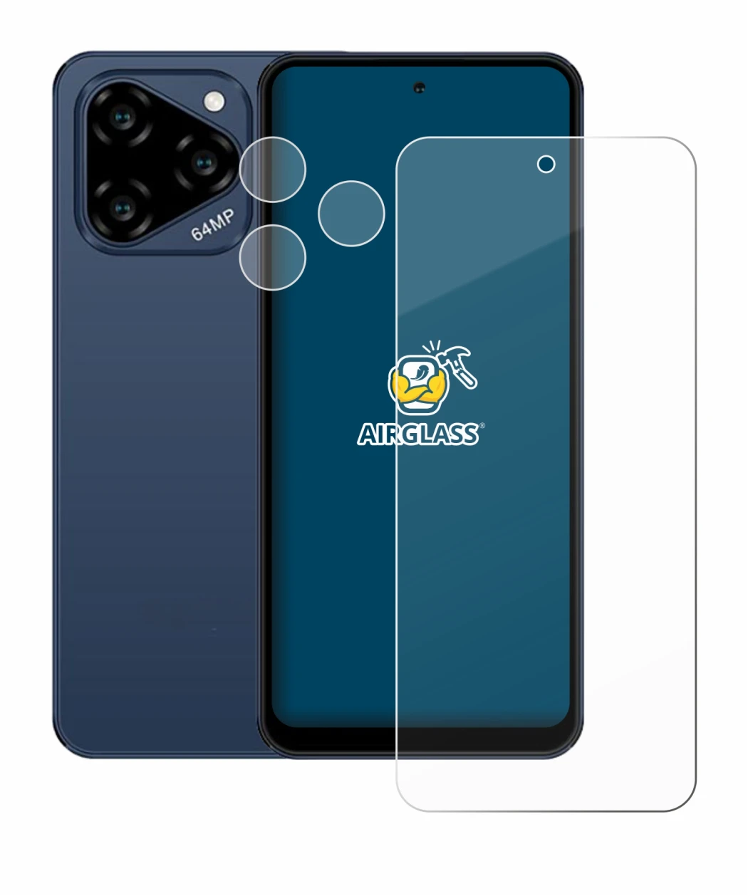 Image of the device Acer Acerone Liquid S262F5 (Front+Camera) with a wide variety of screen protectors.