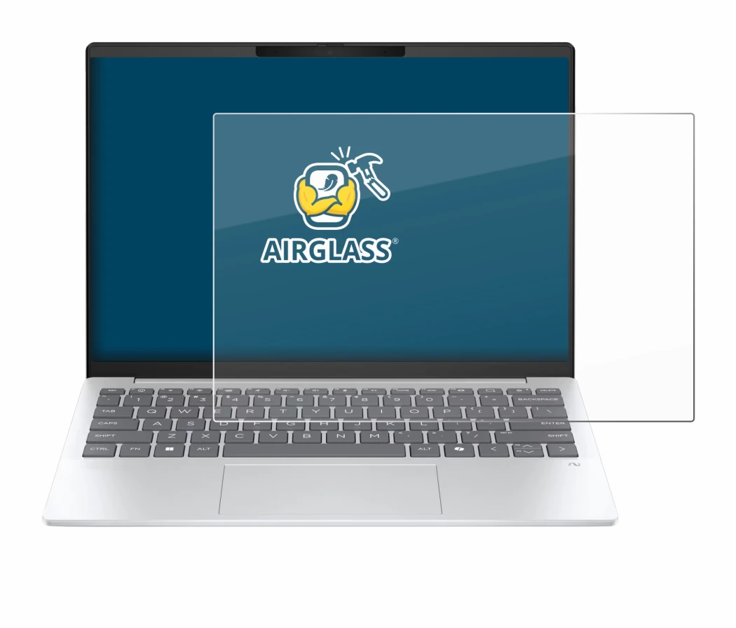 Image of the device HP OmniBook 7 Aero 13 with a wide variety of screen protectors.