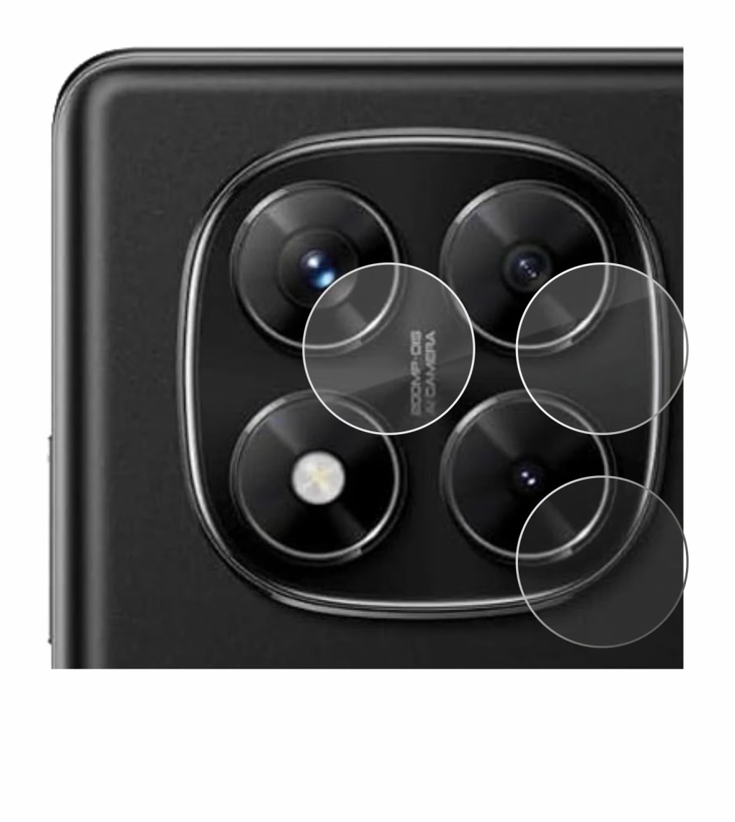 Image of the device Xiaomi Redmi Note 14 Pro 4G (ONLY Camera Lens) with a wide variety of screen protectors.