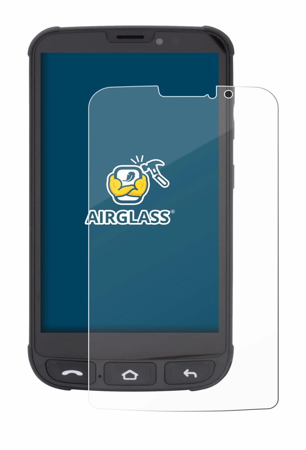 Image of the device Olympia Neo Mini with a wide variety of screen protectors.
