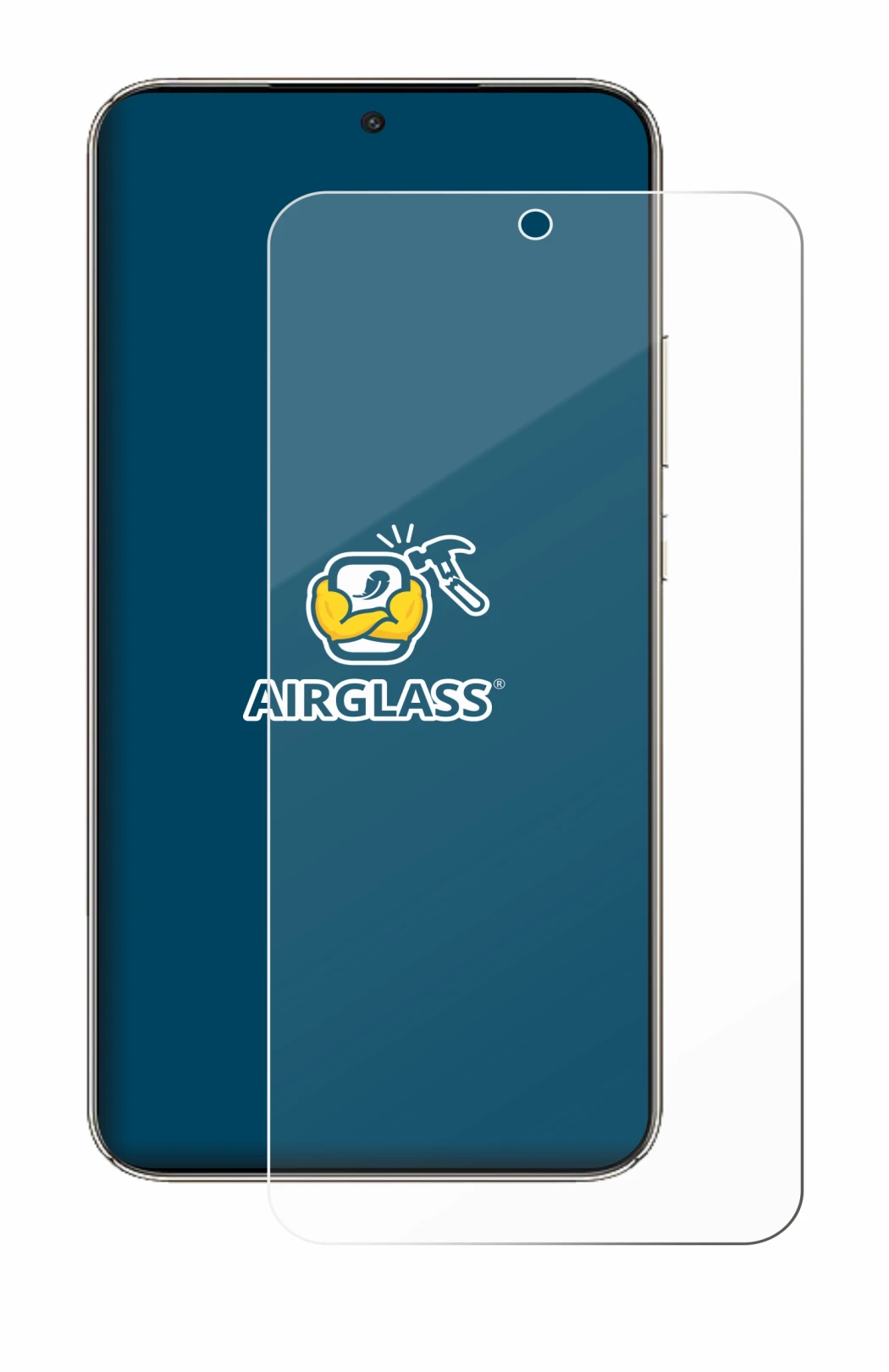 Image of the device Honor X70 with a wide variety of screen protectors.