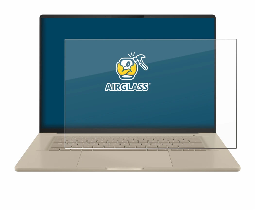 Image of the device ASUS ZenBook A16 UX3607 with a wide variety of screen protectors.