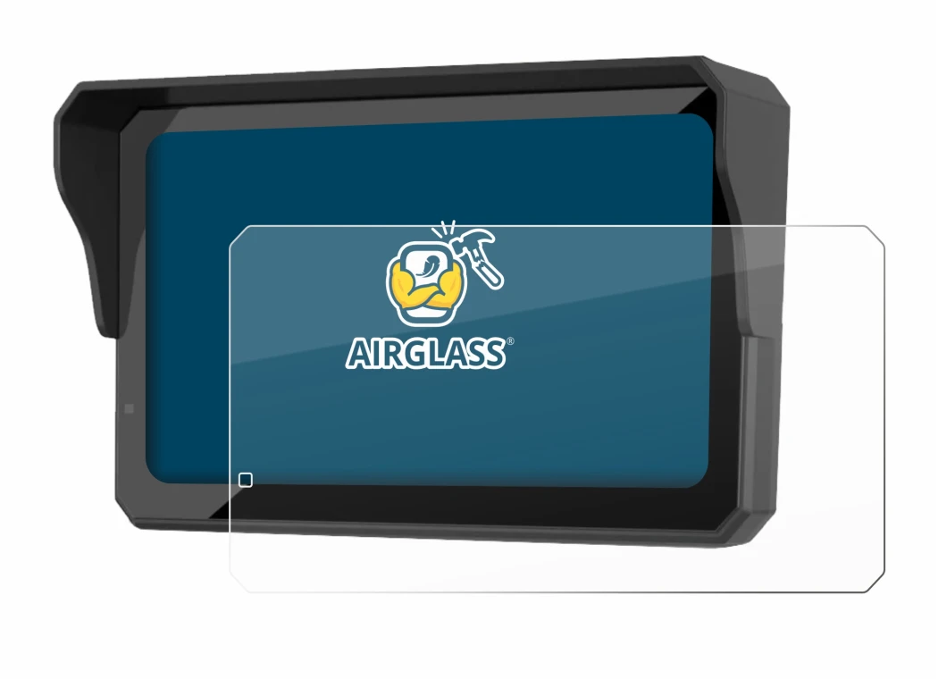 Image of the device Carpuride W602S Pro with a wide variety of screen protectors.