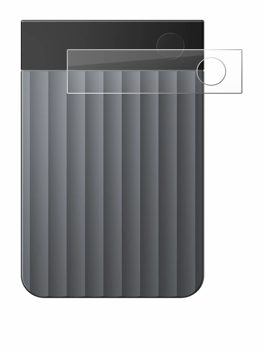 Image of the device PLAUD Note Pro with a wide variety of screen protectors.